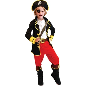Çocuklar Için Korsan Cosplay Kıyafet Siyah (Yurt Dışından)