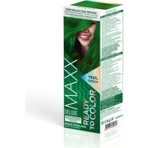 Maxx Deluxe Yarı Kalıcı Saç Boyası Yeşil