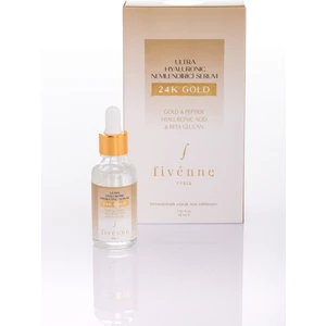 Fivenne Paris Altın Parçacıklı Nemlendirici Serum Hyalüronik Asit - Niacinamide - B3 - B5 - E Vitamin 30 Ml