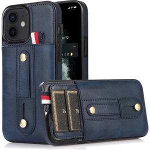 Xphone Store iPhone 12 Mini Koyu Mavi Için Cüzdan Deri Kılıf (Yurt Dışından)