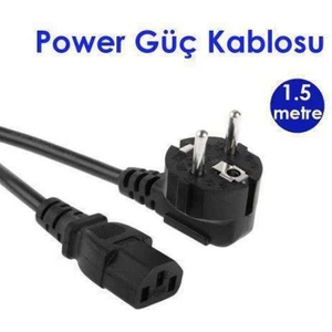 1.5 Metre Bilgisayar Monitör Power Güç Kablosu