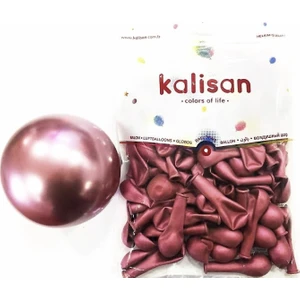 Deniz Party Store 5 Inç Minik Krom Pembe Balon 12,5 cm Çap 10 Adet
