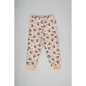 Miniko Kids Kız Çocuk Desenli Pamuk Bileği Ribanalı Pijama Altı