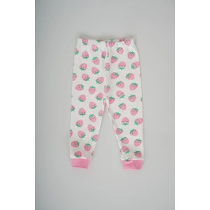 Miniko Kids Kız Çocuk Desenli Pamuk Bileği Ribanalı Pijama Altı