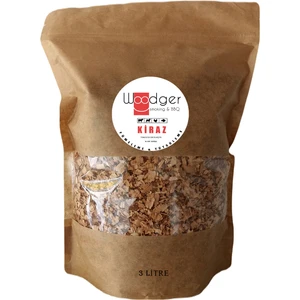Woodger BBQ & Grill Fümeleme ve Tütsüleme Talaşı - Mangal Barbekü Talaşı - Kiraz - 3 Lt