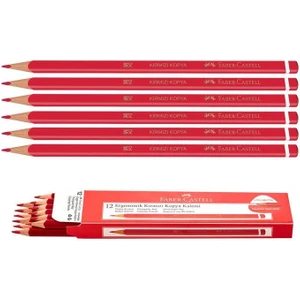 Faber Castell Ergonomik Kırmızı Kopya Kalemi 12 Adet