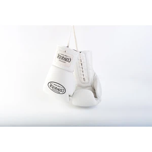 White Laced Edition Pro Fight Premium Deri Boks Eldiveni