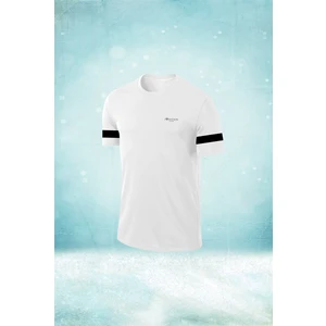 Poseidon Storm Büyük Beden Erkek Beyaz Dri-Fit Kumaş  Baskısız Yürüyüş ve Koşu Için Konforlu T-Shirt    (4xl- 10XL)