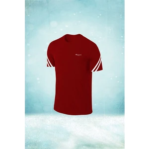 Poseidon Storm Erkek Bordo Dri-Fit Kumaş Konforlu  Sıfır Yaka Tshirt  S-3xl