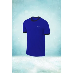 Poseidon Storm Büyük Beden Erkek Mavi Dri-Fit Kumaş  Baskısız Sıfır Yaka Kısa Kol T-Shirt  (4xl- 10XL)