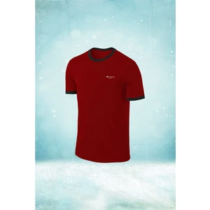 Poseidon Storm Büyük Beden Erkek Bordo Dri-Fit Kumaş Rahat Konforlu Kesim Yuvarlak Yaka Kısa Kol T-Shirt  (4xl- 10XL)