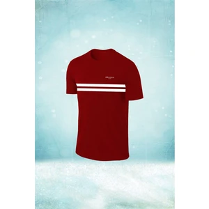 Poseidon Storm Büyük Beden Erkek Bordo Dri-Fit Kumaş Yürüyüş ve Koşu Için Konforlu  Sıfır Yaka T-Shirt (4xl- 10XL)