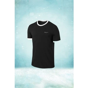 Poseidon Storm Büyük Beden Erkek Siyah Dri-Fit Kumaş Yuvarlak Yaka  Şık Konforlu T-Shirt   (4xl- 10XL)