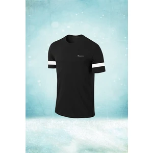 Poseidon Storm Büyük Beden Erkek Siyah Dri-Fit Kumaş Düz Yuvarlak Yaka Kısa Kol Konforlu T-Shirt   (4xl- 10XL)