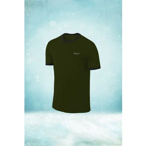 Poseidon Storm Büyük Beden Erkek Haki Dri-Fit Kumaş Yürüyüş ve Koşu Için Baskısız Günlük Tshirt  (4xl- 10XL)