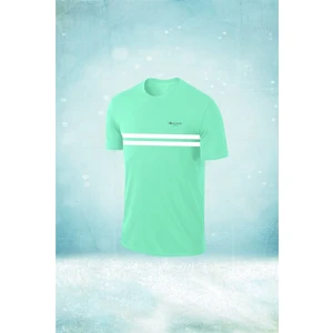 Poseidon Storm Büyük Beden Erkek Su Yeşili Dri-Fit Kumaş  Baskısız Bisiklet Yaka Sporcu T-Shirt   (4xl- 10XL)