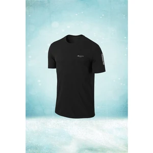 Poseidon Storm Büyük Bedenerkek Siyah Dri-Fit Kumaş Koşu Için Konforlu  Sıfır Yaka T-Shirt   (4xl- 10XL)