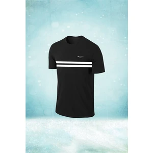 Poseidon Storm Büyük Beden Erkek Siyah Dri-Fit Kumaş Düz Konforlu  Kısa Kol T-Shirt   (4xl- 10XL)