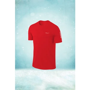 Poseidon Storm Büyük Beden Erkek Kırmızı Dri-Fit Kumaş Baskısız Yuvarlak Yaka Kısa Kol T-Shirt    (4xl- 10XL)