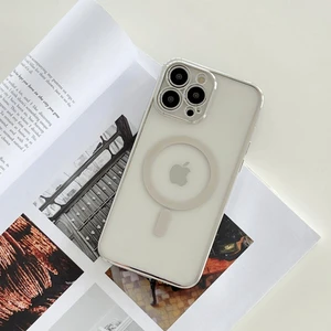Apple iPhone 12 Pro Max Magsafe Uyumlu Parlak Lazer Telefon Kılıfı