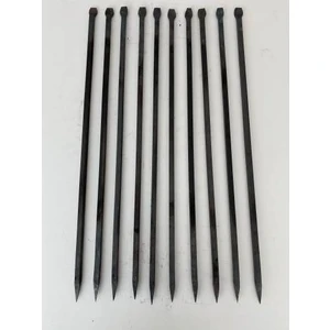 Silme Demir 8 mm Kare Patlıcan Şişi 10'lu