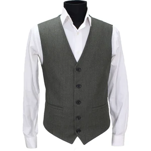 Mentor Regalo Erkek Yelek V Yaka Yeşil Kırçıllı 50399