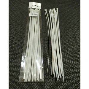 50 Adetli 37 cm Kablo Bağı Beyaz Plastik Kelepçe 3,6 x 370 mm Cırt Kelepçe