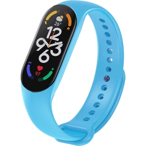Xiaomi Mi Band 7 ile Uyumlu Silikon Kordon Açık Mavi