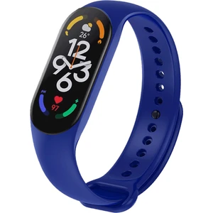Xiaomi Mi Band 7 ile Uyumlu Silikon Kordon Koyu Mavi