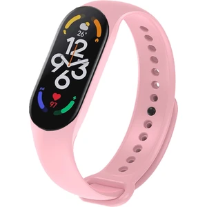 Xiaomi Mi Band 7 ile Uyumlu Silikon Kordon Gül Pembe