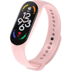 Xiaomi Mi Band 7 ile Uyumlu Silikon Kordon Açık Pembe