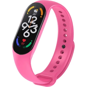 Xiaomi Mi Band 7 ile Uyumlu Silikon Kordon Pembe