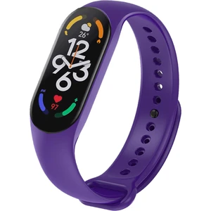 Xiaomi Mi Band 7 ile Uyumlu Silikon Kordon Gökyüzü Mor