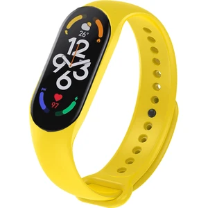 Xiaomi Mi Band 7 ile Uyumlu Silikon Kordon Sarı