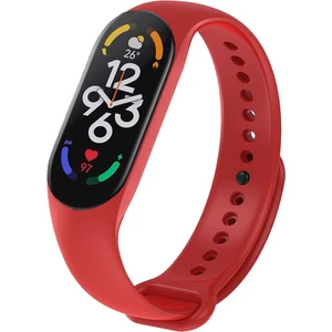 Xiaomi Mi Band 7 ile Uyumlu Silikon Kordon Kırmızı