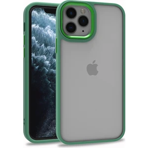 Iphone 11 Pro Renkli Kenarlı Parlak Flora Kılıf