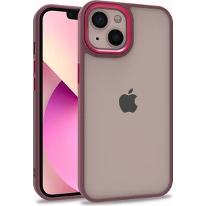 Iphone 13 Renkli Kenarlı Parlak Flora Kılıf