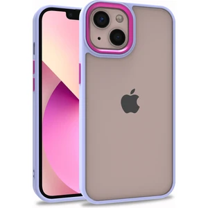 Iphone 13 Renkli Kenarlı Parlak Flora Kılıf