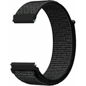 Fitbit Versa FB504 - Versa Lite FB415 Için Dokuma Kordon Reflector Black