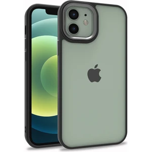 Iphone 12 Renkli Kenarlı Parlak Flora Kılıf + Kırılmaz Ekran Koruyucu