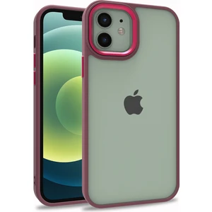Iphone 12 Renkli Kenarlı Parlak Flora Kılıf + Ekran Koruyucu