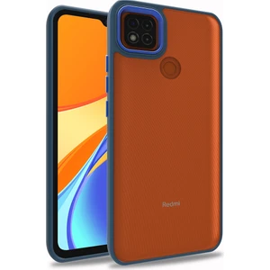 Xiaomi Redmi 9c Renkli Kenarlı Parlak Flora Kılıf + Ekran Koruyucu