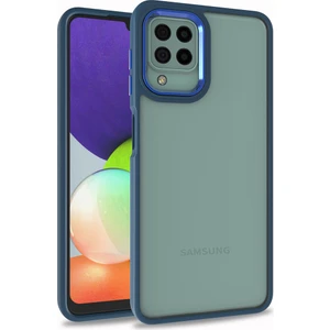 Samsung Galaxy M32 Renkli Kenarlı Parlak Flora Kılıf + Ekran Koruyucu