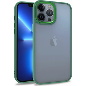 Iphone 13 Pro Max Renkli Kenarlı Parlak Flora Kılıf + Ekran Koruyucu