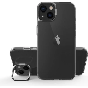 iphone 13 Kamera Standlı Renkli Kenar Şeffaf Skuba Kılıf + Ekran Koruyucu