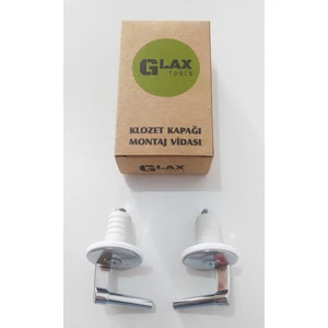 Glax Tools Klozet Kapağı Vidası Klozet Kapak VidasıMetal Üstten Sıkmalı