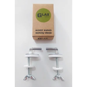 Glax Tools Klozet Kapağı Vidası Klozet Kapak VidasıMetal Alttan Sıkmalı