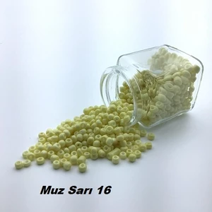 Erdal Ticaret Kum Boncuk (0,5 Mm-1 Paket 100GR) Muz Sarı 16