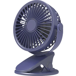 Taşınabilir USB Masa Fanı Klipsli Tip Şarj Edilebilir Mini Masa Fanı 360 Derece Döndürülebilir Klipsli Fan (Yurt Dışından)