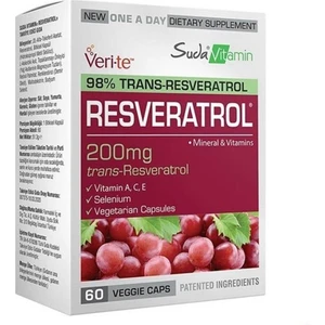 Vitamin Resveratrol 60 Bitkisel Kapsül (SVM101)